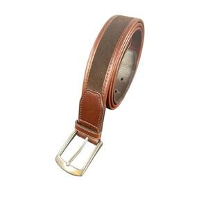 Trafalgar Leather Belt Size 42 WOODBURY Mens Brown Handmade Classic USA 1.25"